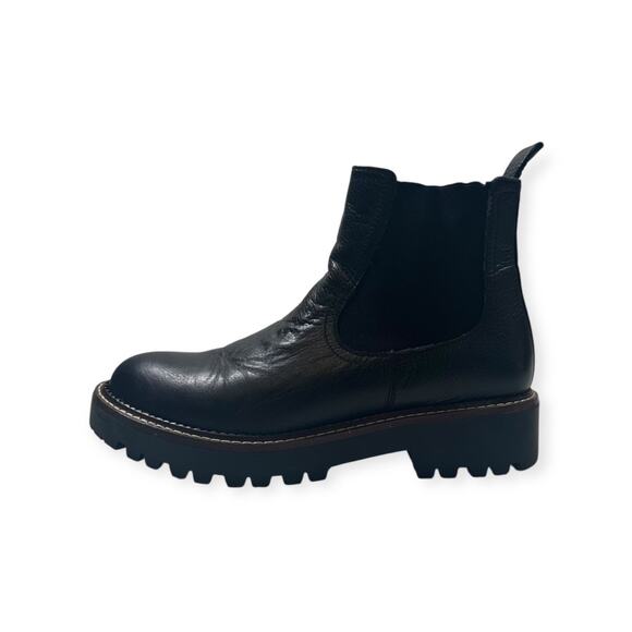 CNMILLER Black Women Leather Ankle‎ Boots Casual All Seasons Boot Size US 7.5 - Picture 1 of 8